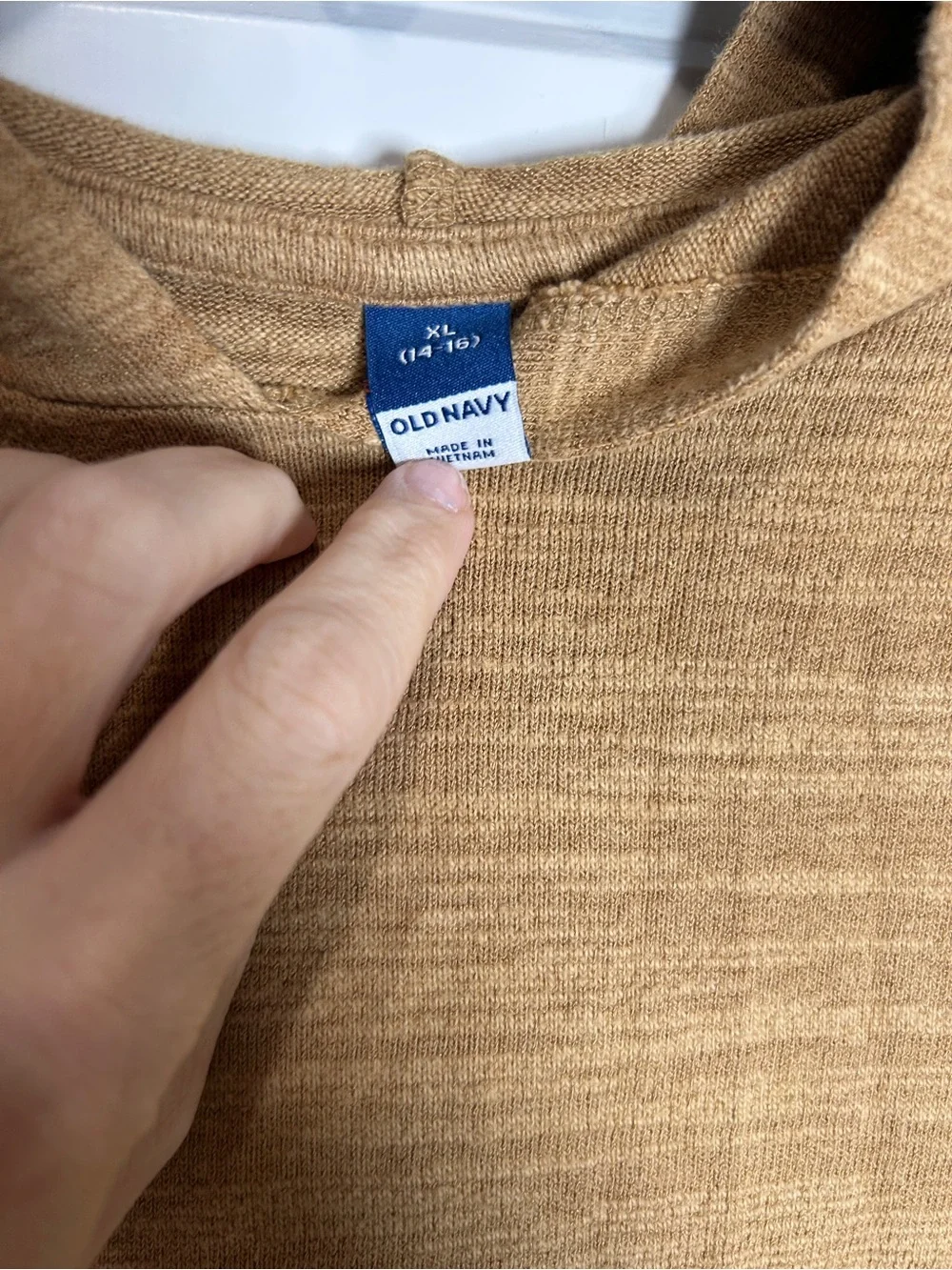 Old Navy Cropped Hooded Pullover - Camel Brown